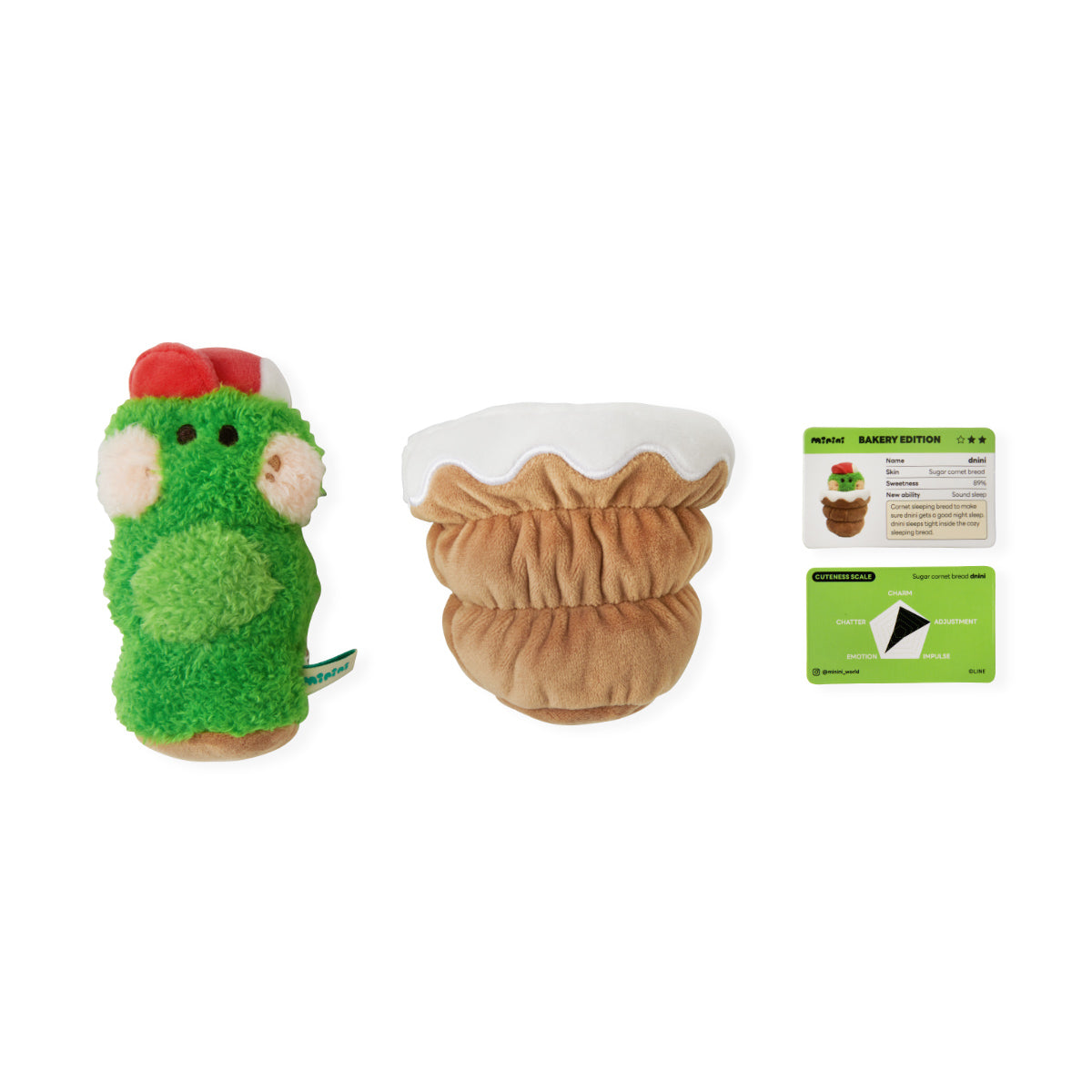 minini ミニぬいぐるみ(ベーカリー) ドニニ