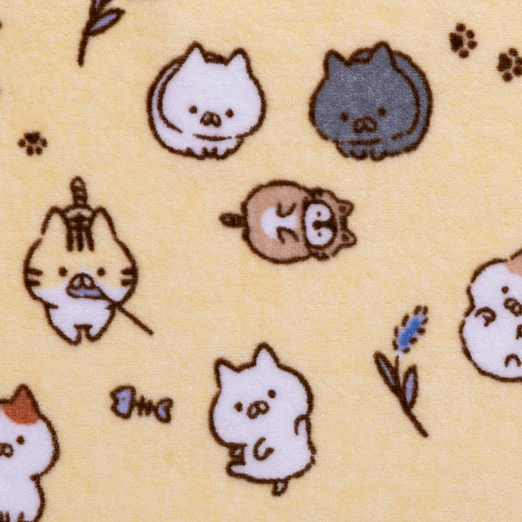 フェイスタオル(ねこのしゅうかいじょ) ねこぺん日和