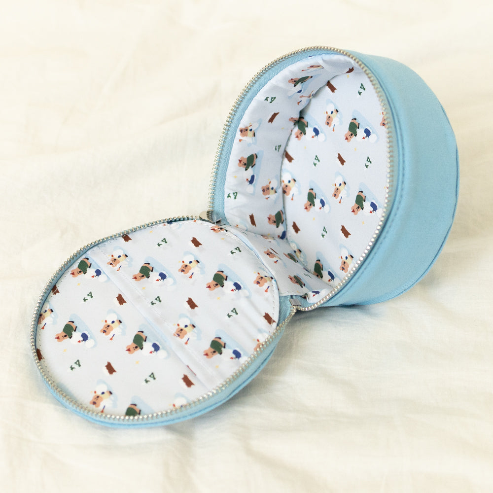 DINOTAENG 丸型ポーチ 雪だるま (COCOCUP)