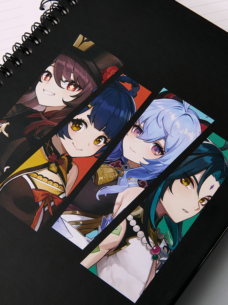 原神×LINE FRIENDS 璃月 4キャラ リングノート