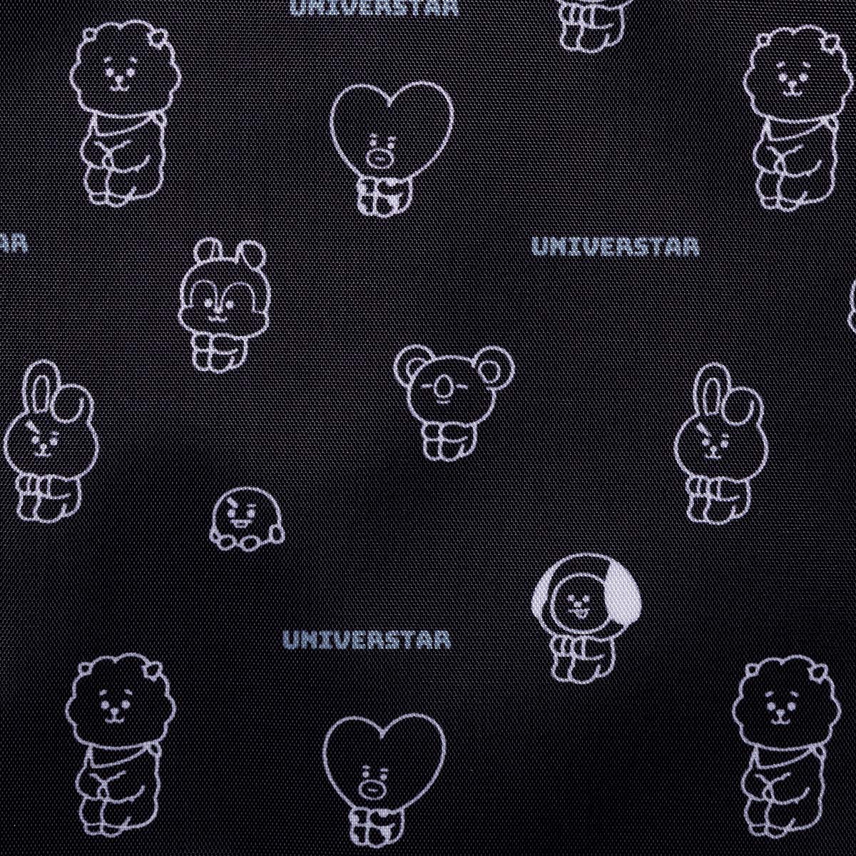 フラットエコバッグ(ブラック) BT21