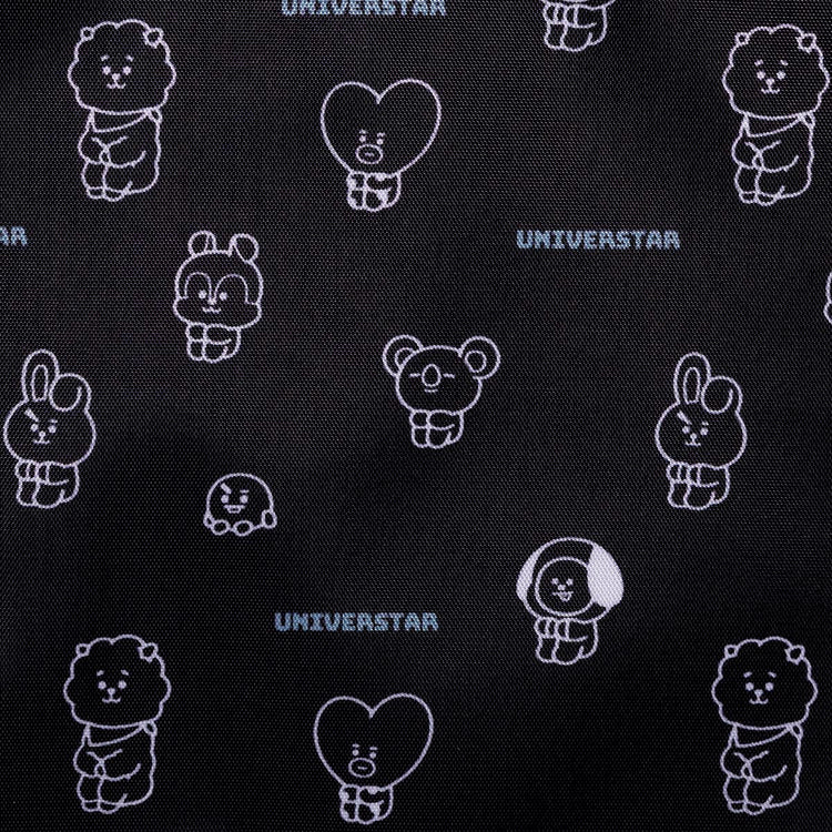 フラットエコバッグ(ブラック) BT21