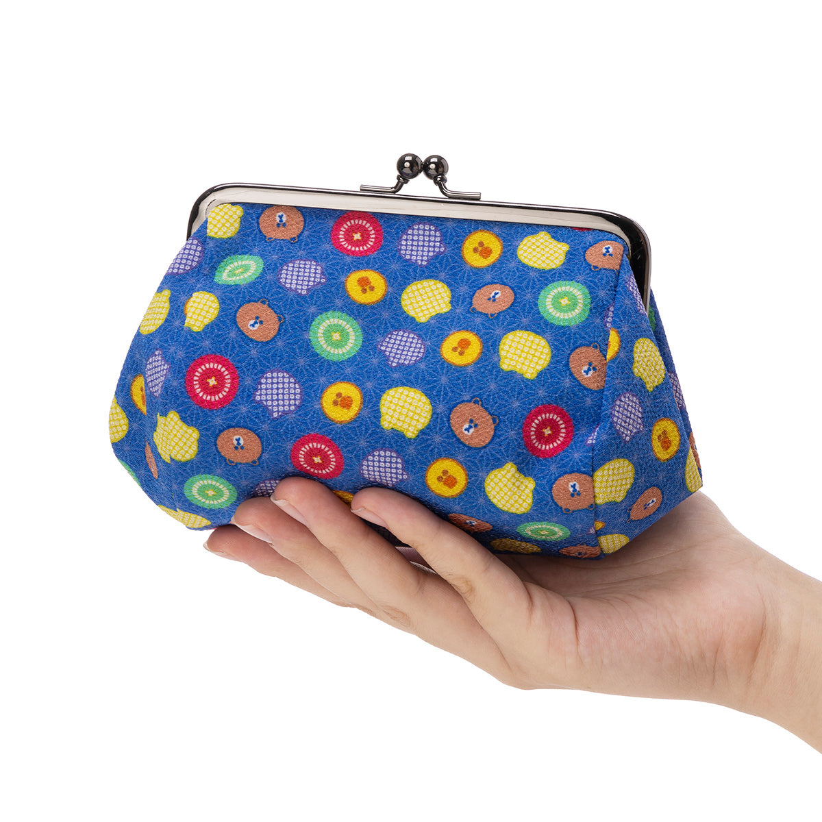 4.5寸俵がま口(紺) LINE FRIENDS