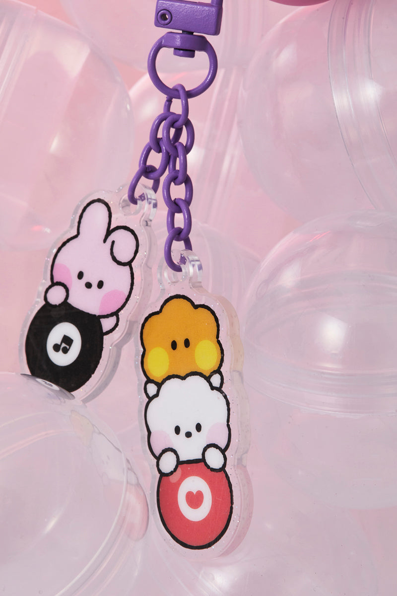 BT21 minini アクリルキーリング(LUCKY GATCHA) RJ/SHOOKY/COOKY