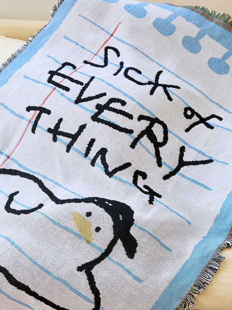 SSEBONGRAMA ブランケット(SICK OF EVERYTHING)