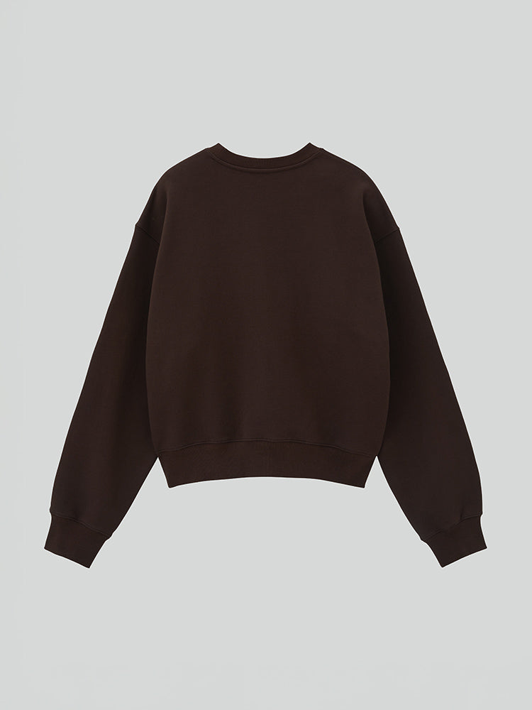 RECTO X BROWN LLEGE ロゴスウェットシャツ ブラウン