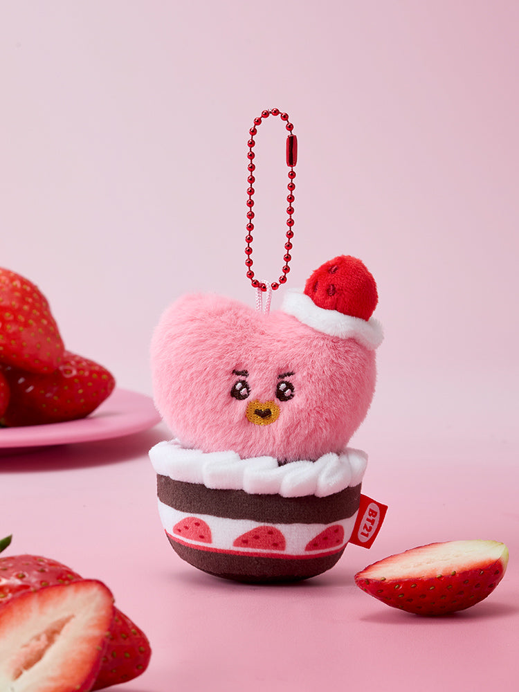 タルトぬいぐるみキーリング(STRAWBERRY PARTY) TATA – LINE FRIENDS