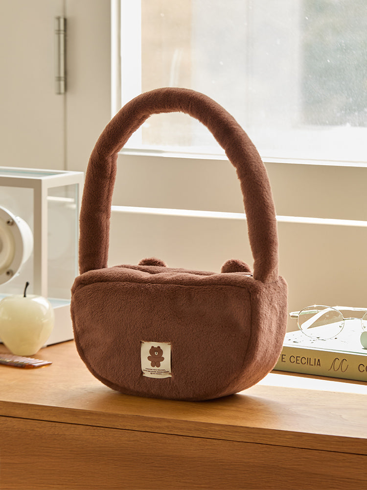 トートバッグ(HUG BROWN4) ブラウン