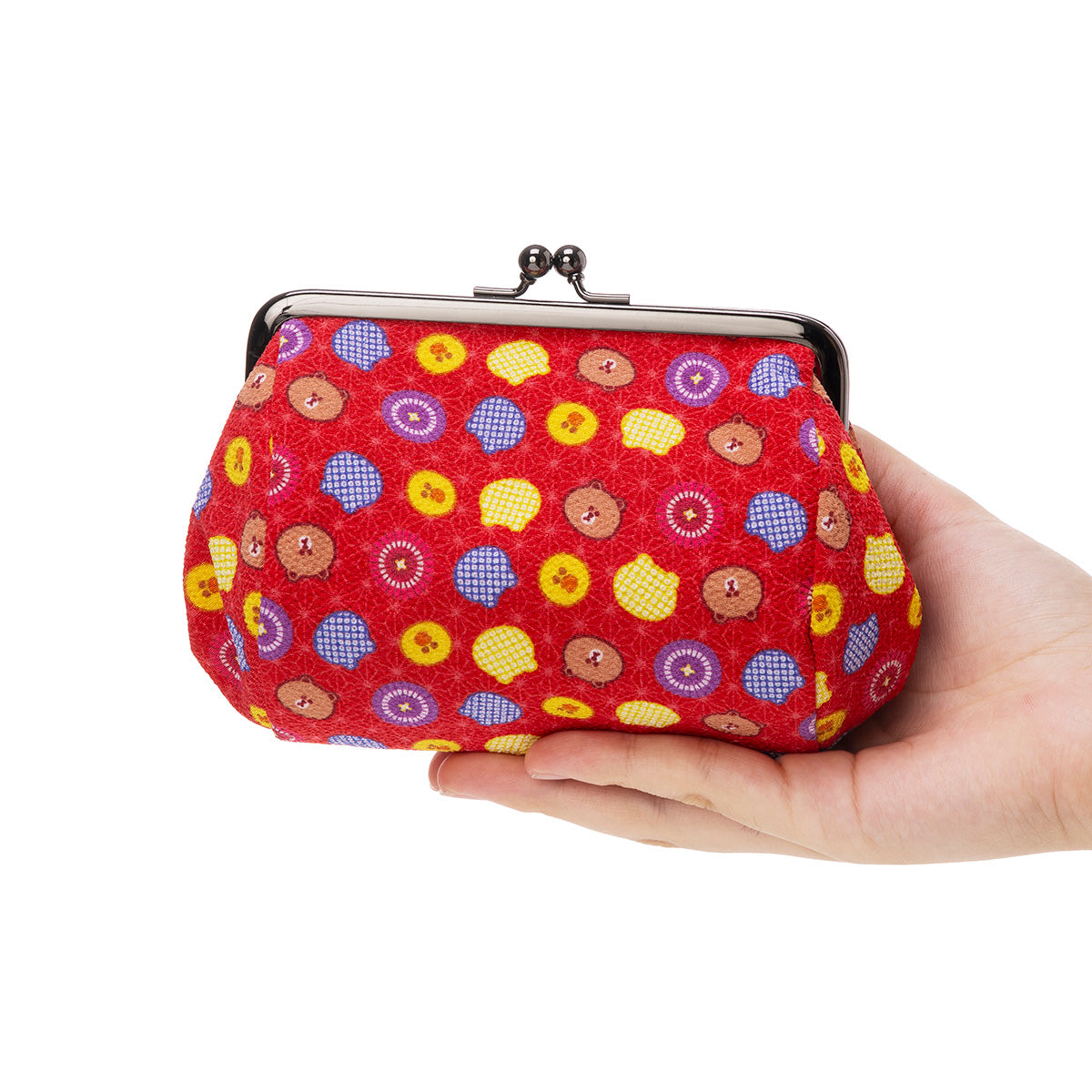 4.5寸俵がま口(赤) LINE FRIENDS