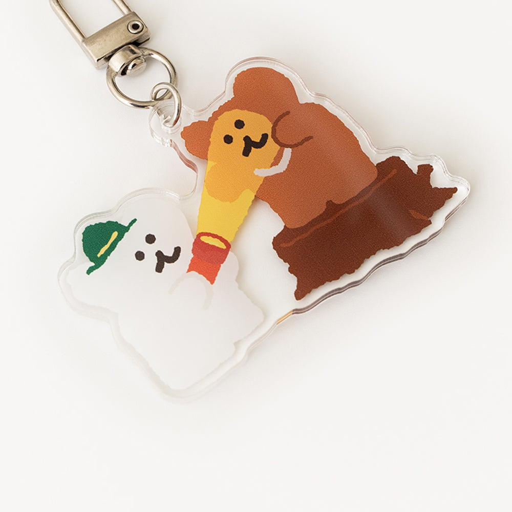 DINOTAENG アクリルキーリング VER.2(in the Woods)