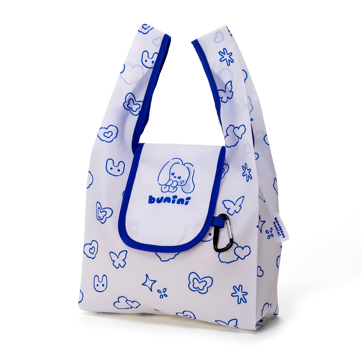 bunini ミニエコバッグ(NV×WH)