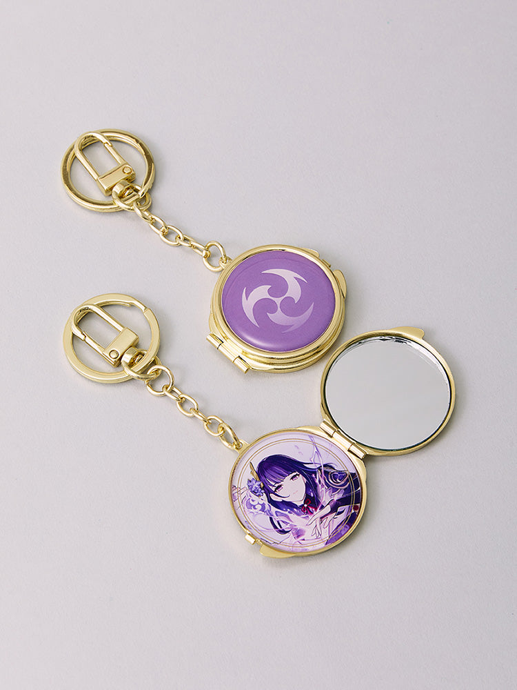 原神×LINE FRIENDS 雷電将軍 ミラー付きメタルキーリング