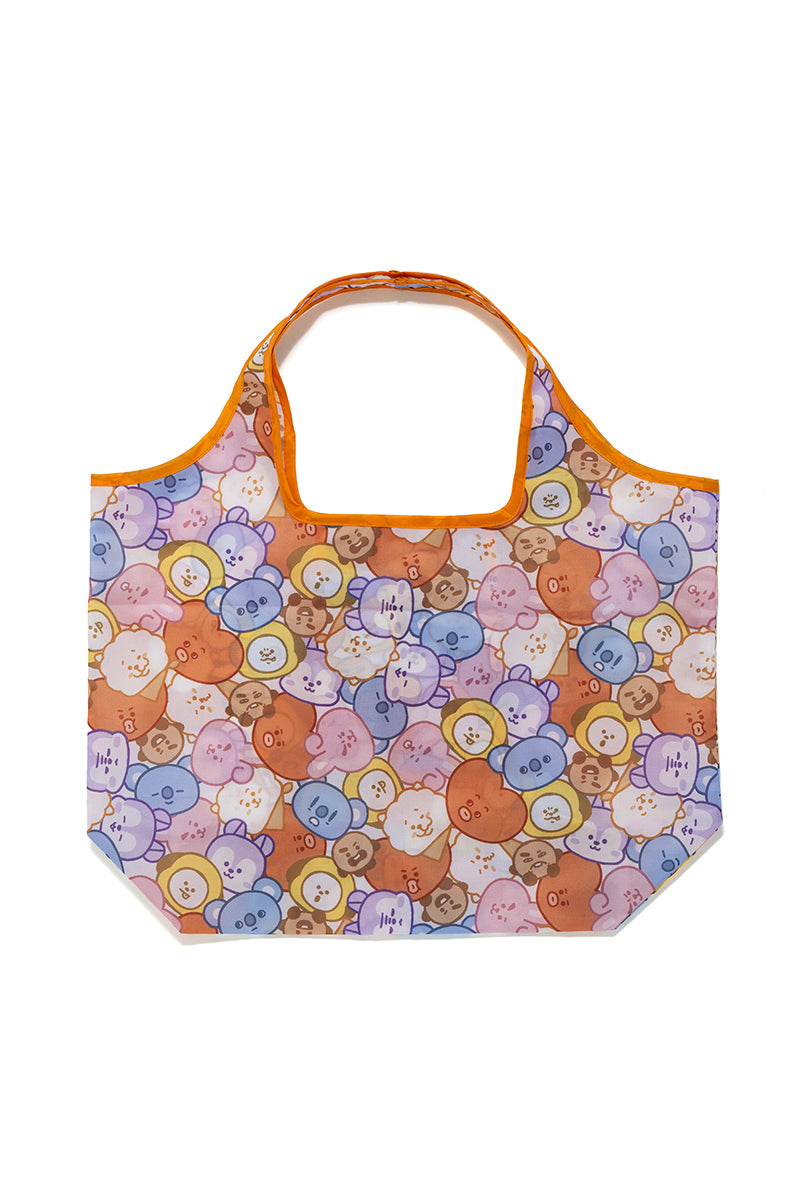 フェイスぎゅっとエコバッグ(ゆるフェイス) BT21