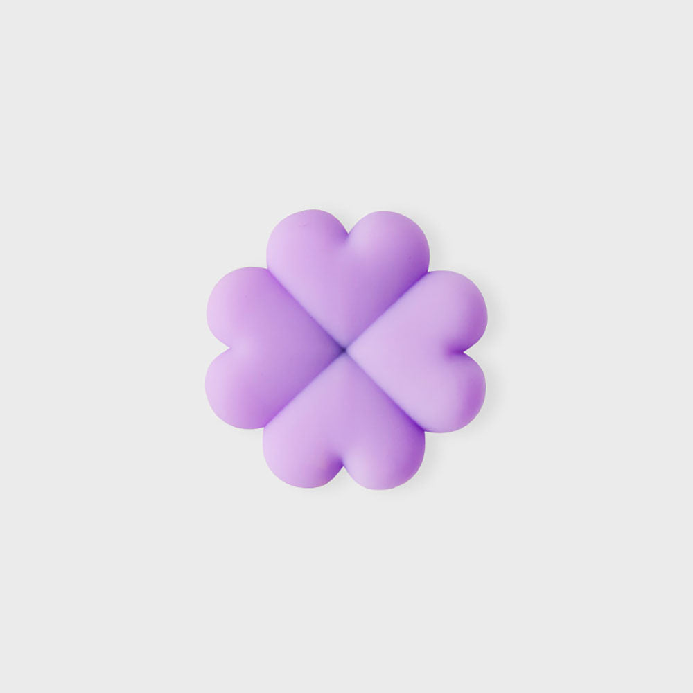 COLLER 四葉のクローバー型スティコン パープル