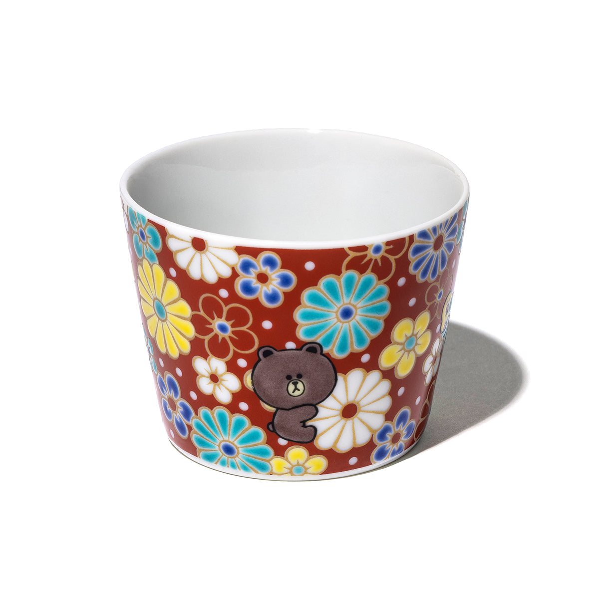 九谷焼 蕎麦猪口(梅菊) LINE FRIENDS