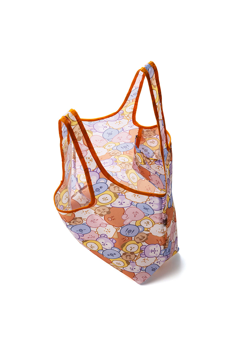 フェイスぎゅっとエコバッグ(ゆるフェイス) BT21