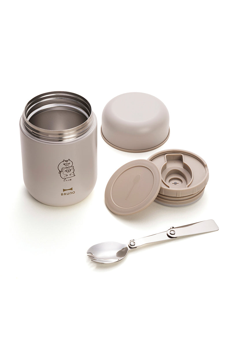 【数量限定予約販売】BRUNO スプーン付きスープジャー ボンレス犬とボンレス猫