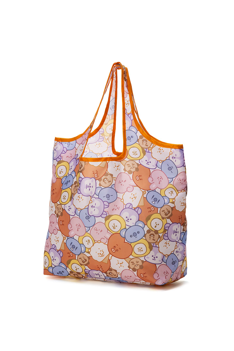 フェイスぎゅっとエコバッグ(ゆるフェイス) BT21