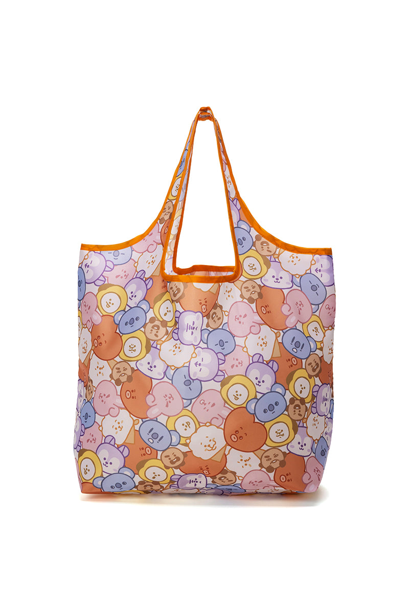 フェイスぎゅっとエコバッグ(ゆるフェイス) BT21