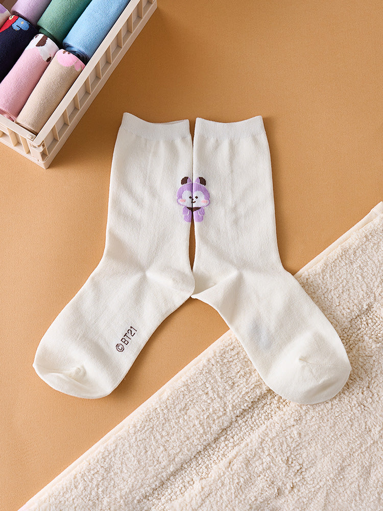 ベーシック デイリージャカードソックス MANG