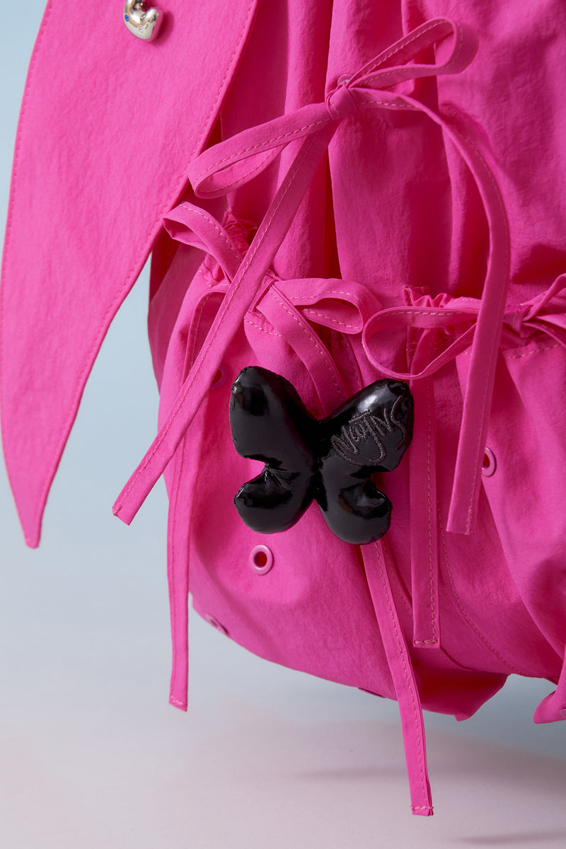 NJ X COLLER ラビットストリングバッグ(FUCHSIA PINK)