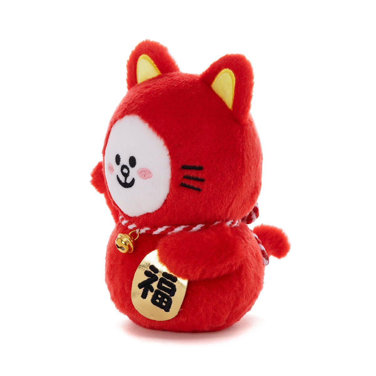 招き猫ぬいぐるみ レッド コニー