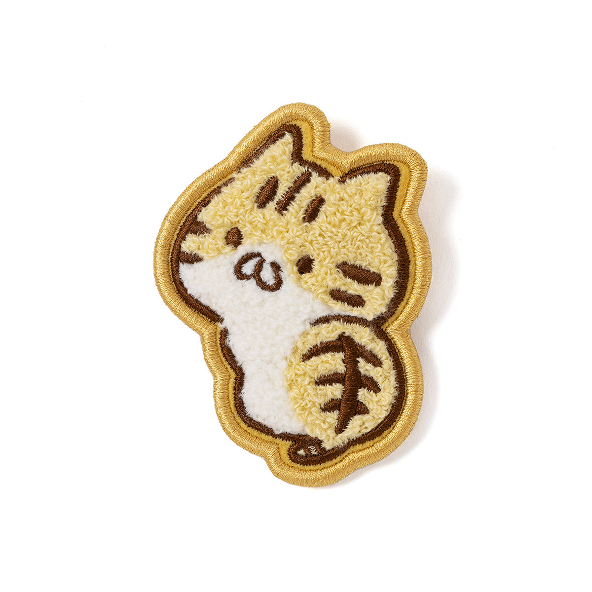 刺繡ブローチ(ねこのしゅうかいじょ) 茶トラさん