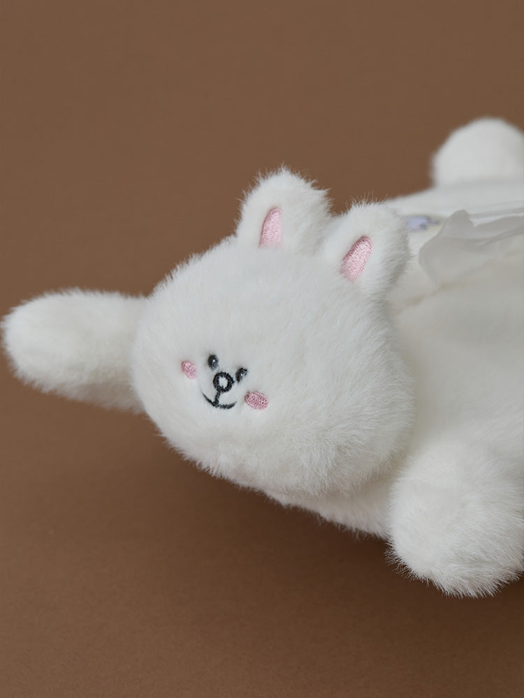 ぬいぐるみティッシュケース(HUG BROWN) コニー