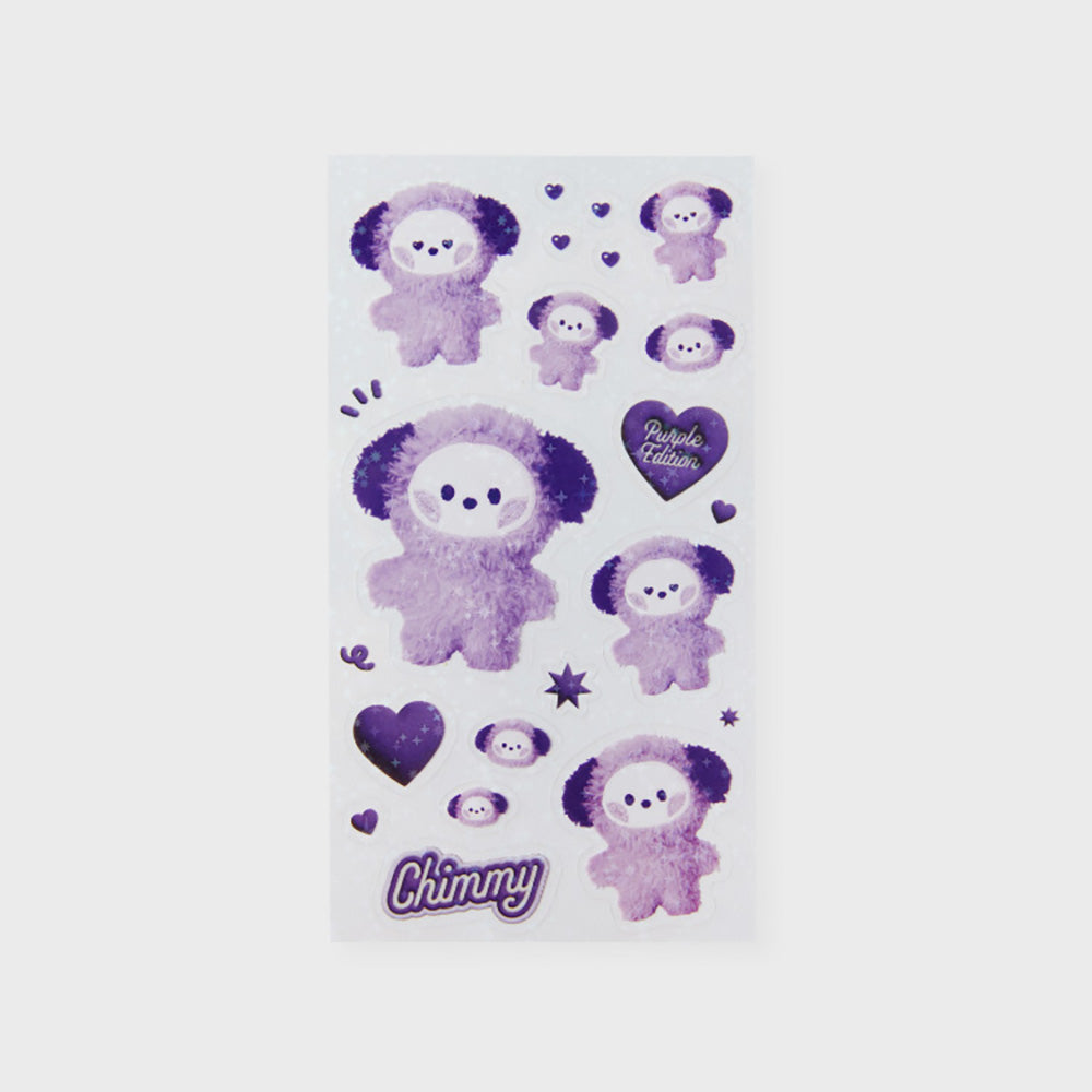 BT21 minini フォトステッカー(パープル)  CHIMMY