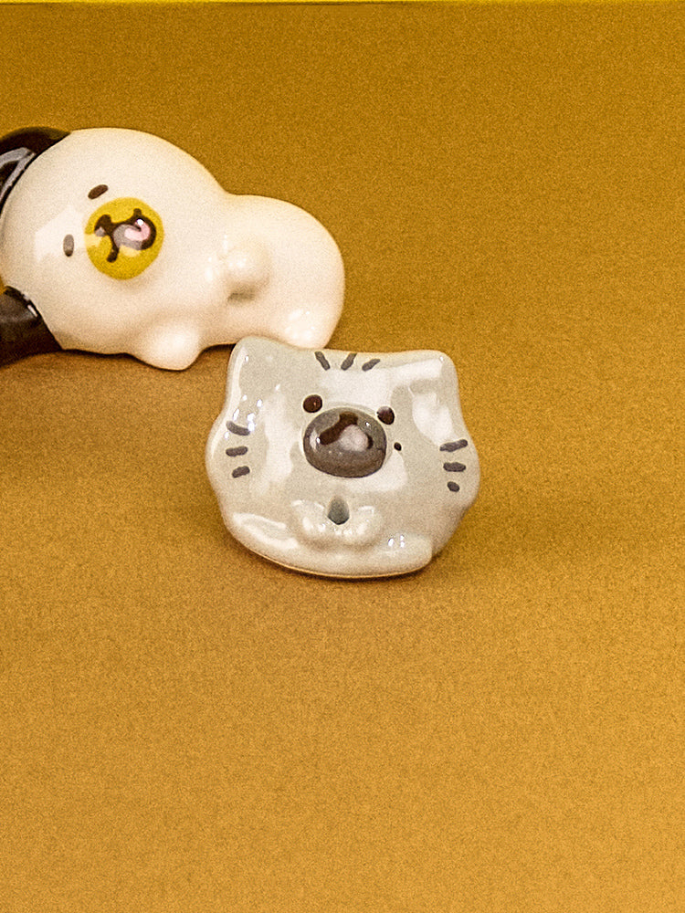 LOFA SEOUL X LAZY TAIL CLUB ミニチュアオブジェ ヒュー・グレイ