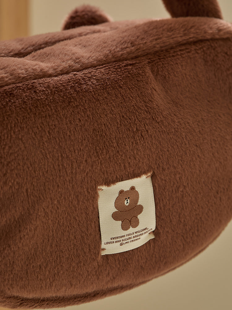 トートバッグ(HUG BROWN4) ブラウン