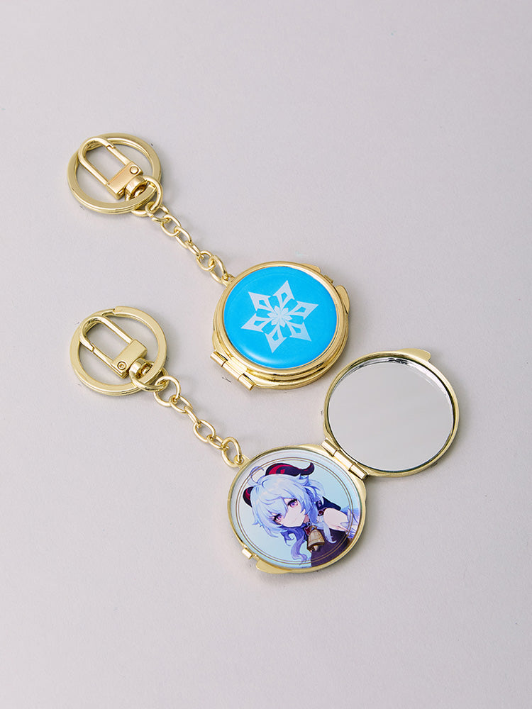 原神×LINE FRIENDS 甘雨 ミラー付きメタルキーリング