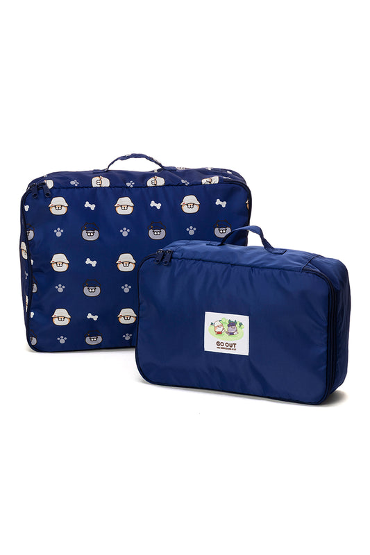 トラベルポーチ2pセット(GO OUT) ボンレス犬とボンレス猫