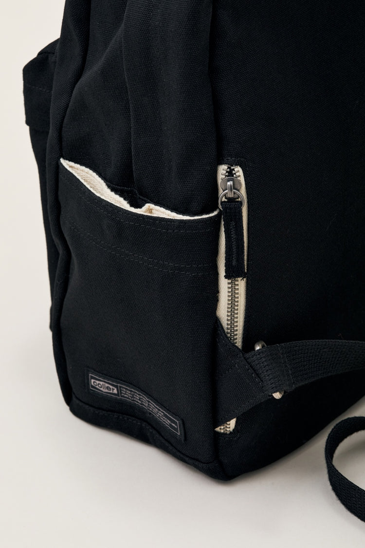 COLLER キャンバス ワンポケットバックパック シェードブラック