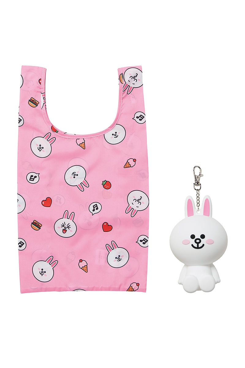 ラバーケース付エコバッグ(ソリッド) コニー