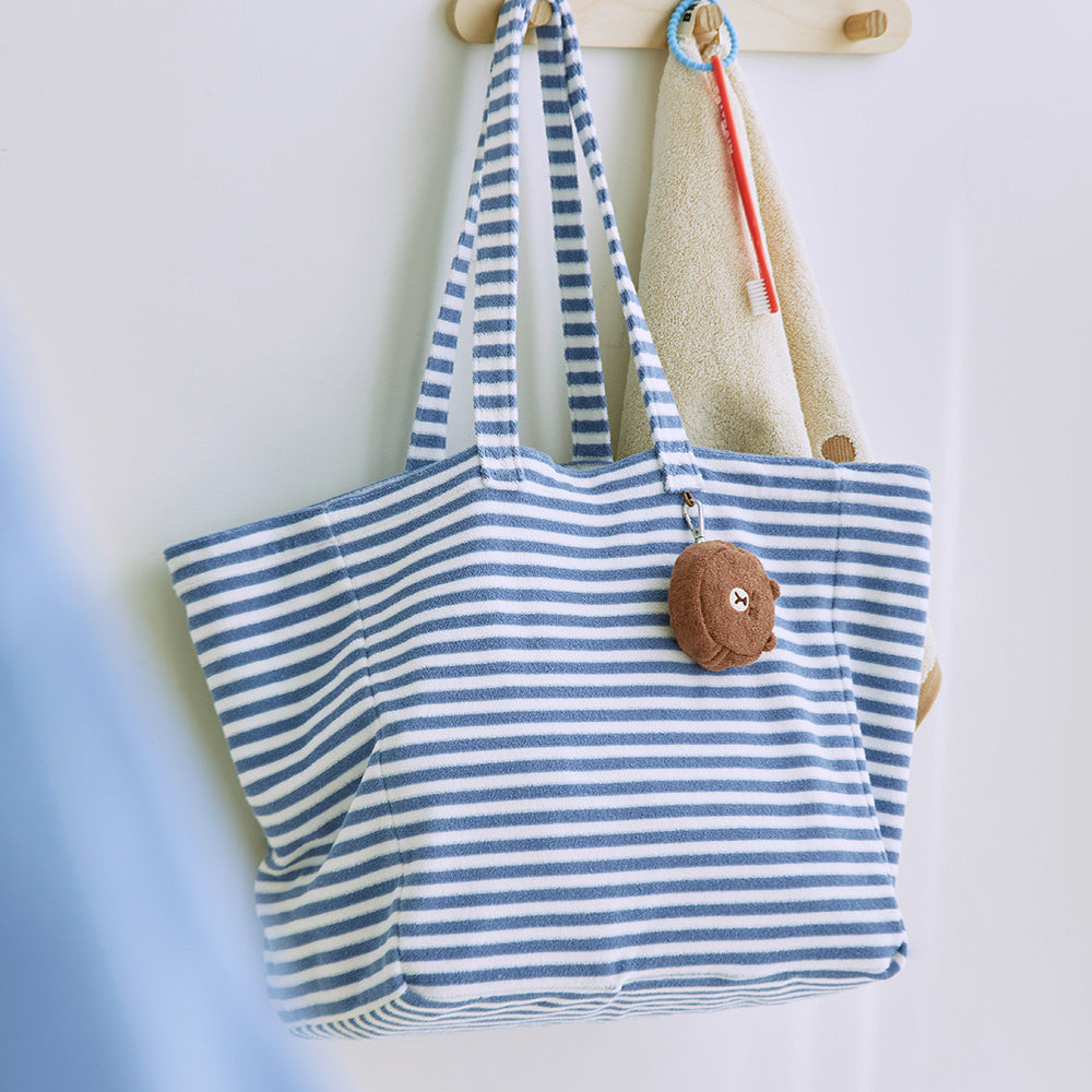 トートバッグ Lサイズ(LAZY DAY) ブラウン