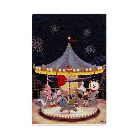 MUSEUM キャンバスポストカード(MERRY GO ROUND) BT21