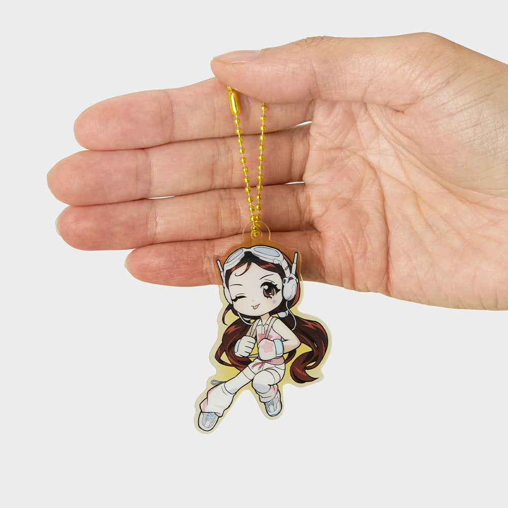 NJ Get Up アクリルキーリング (DANIELLE)