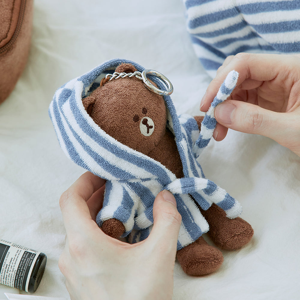 コスチュームぬいぐるみキーリング(LAZY DAY) ブラウン