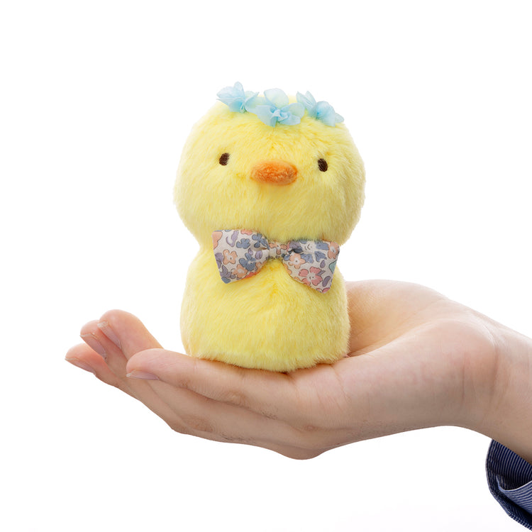 ぬいぐるみ(うさまるmade with Liberty Fabric) ひよこ