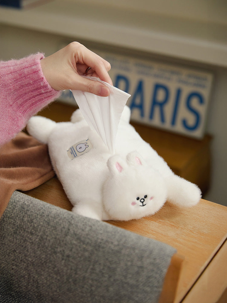 ぬいぐるみティッシュケース(HUG BROWN) コニー