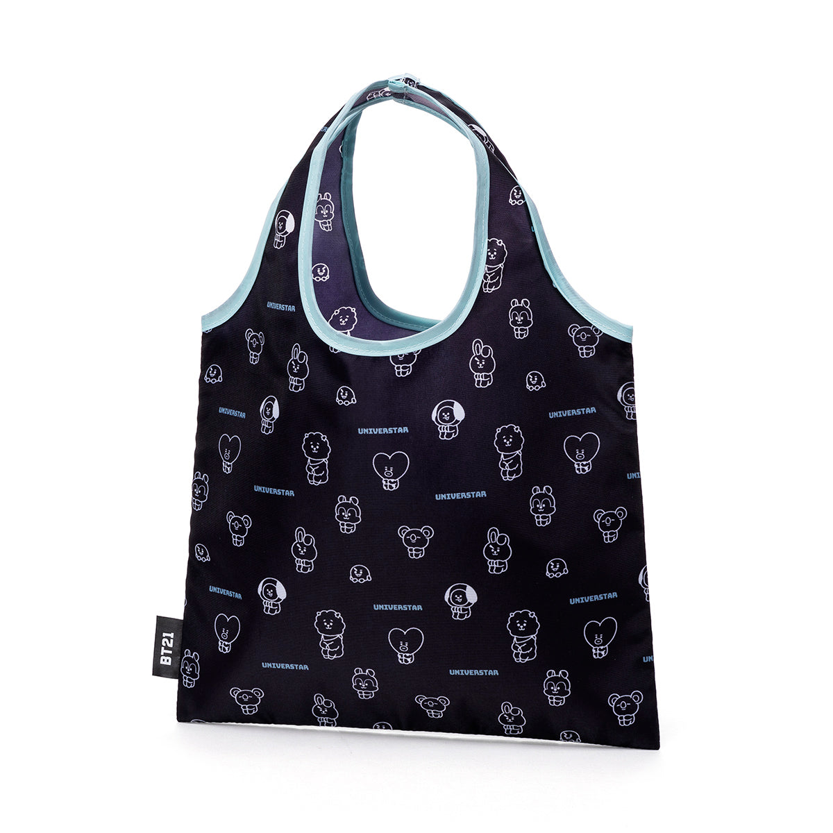 フラットエコバッグ(ブラック) BT21