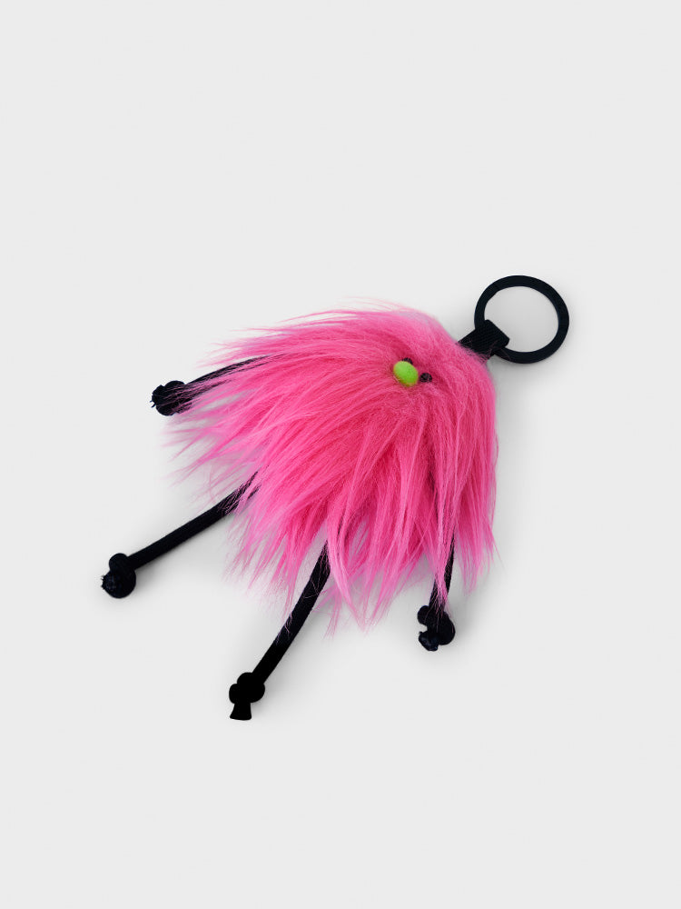 COLLER もふもふぬいぐるみキーホルダー ピンク