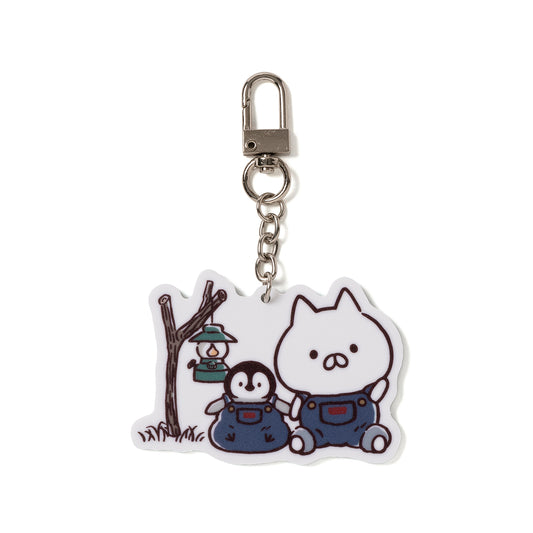 EDWIN × ねこぺん日和 アクリルキーチェーン おすわり