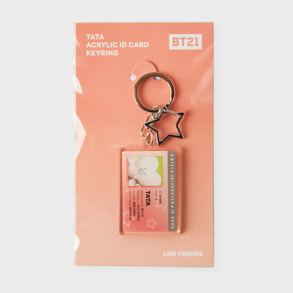 IDカード風アクリルキーリング(Shining) TATA