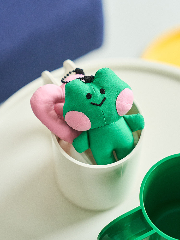 minini x DROPDROPDROP ぬいぐるみキーリング(ハート) レニニ