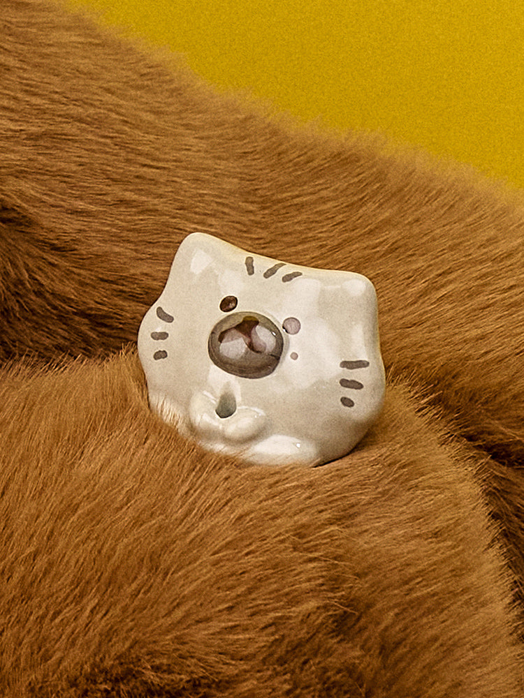 LOFA SEOUL X LAZY TAIL CLUB ミニチュアオブジェ ヒュー・グレイ