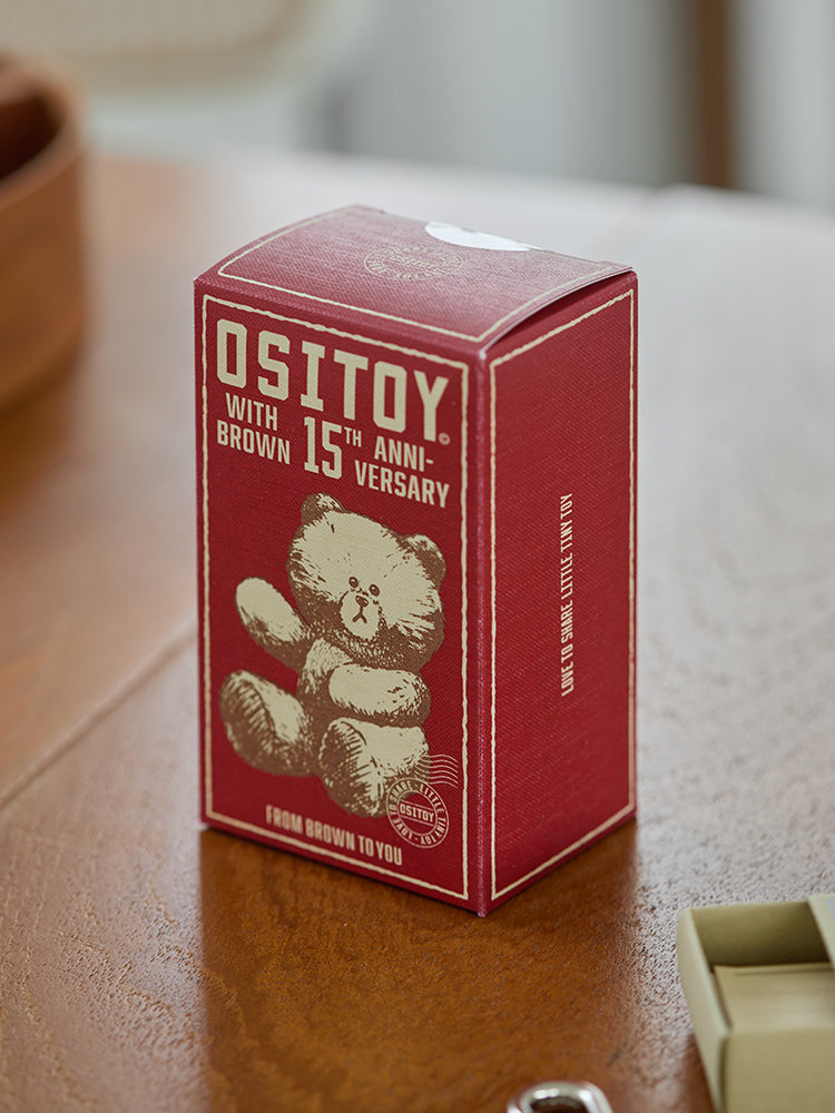 ぬいぐるみキーリング(OSITOY) ブラウン