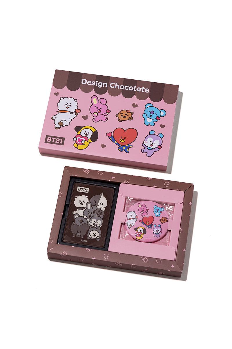 ランダム缶バッジ付きチョコレート BT21