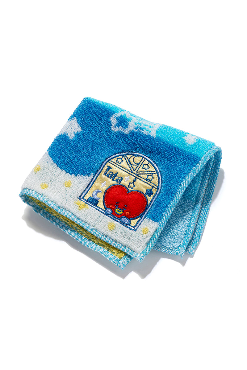 ベビー ミニタオル 星空ベロア刺繍 TATA
